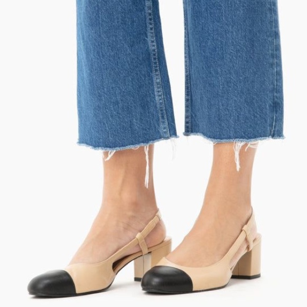 Tuckernuck Two-Tone Slingback Heels